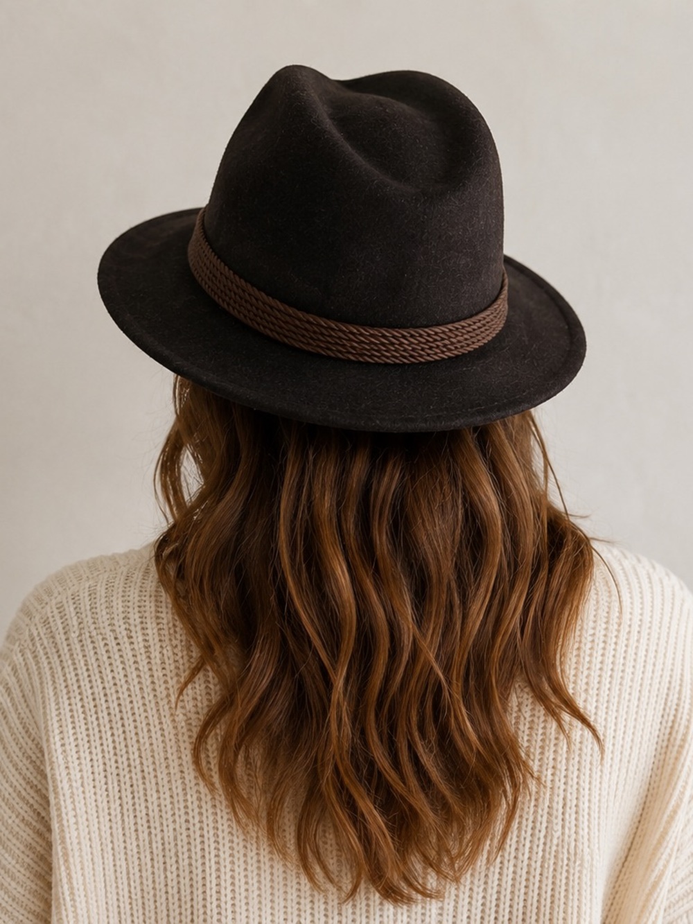 Vintage Capas Collection Brown Fur Felt Fedora Western Hat Size 7